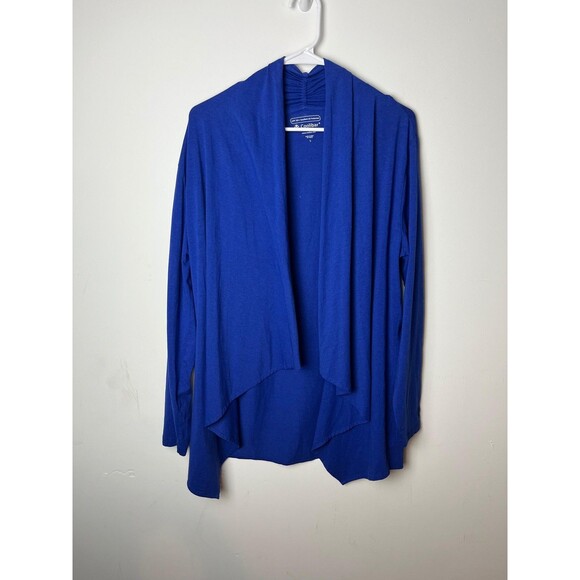 Coolibar Cardigan Womens Large Blue Open Front Wrap UPF 50+ Sun Protection Drape - Picture 1 of 8